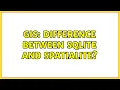 GIS Difference between SQLite and SpatiaLite