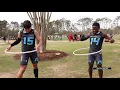 Rouse High School s Jalen Beccera Troy Oliver compete to see who can hoola hoop the longest