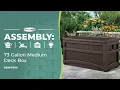 Suncast 73 Gallon Medium Deck Box Assembly