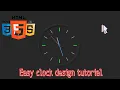 Javascript Clock HTML CSS Neumorphism Working Analog Clock UI Design