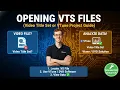 Opening VTS Files Title Set or VTune Project