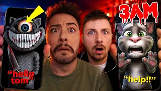DO NOT LET TALKING JUAN ENTER TALKING TOM GAME AT 3 AM!! (VERY BAD)