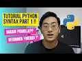 Yuk mulai belajar PYTHON dari 0 bareng gw Python Tutorial part 1 Bahasa Indonesia