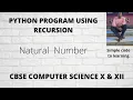 6 Python Program to print Natural Numbers Using Recursion Hindi