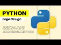 Python Logo Design with Grid System - INKSCAPE Shape Builder Tool
