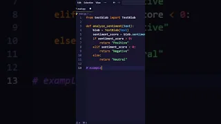 Sentiment Analysis AI in 4sec Using Python python programming
