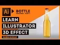 Realistic 3D Bottle Part 1 Illustrator 3D Objects 2018