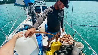 How we got Fuel before our Passage in WORLD PANDEMIC Episode 207 (Sailing Catalpa)