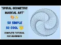 How to Draw a Triple Nautilus Spiral Easy Geometric Spirograph Art for Beginners