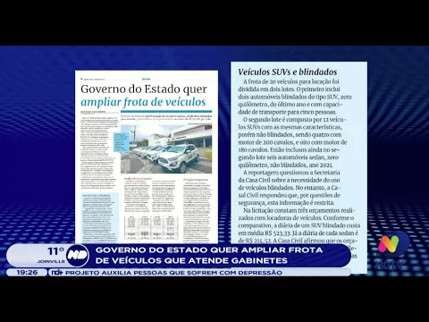 Governo do estado quer ampliar frota de veículos que atende gabinetes