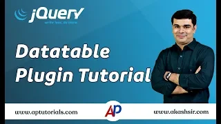 jQuery Datatable Plugin Tutorial jQuery for Beginners