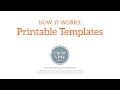 How It Works Printable Templates from Crossvine Designs on Etsy