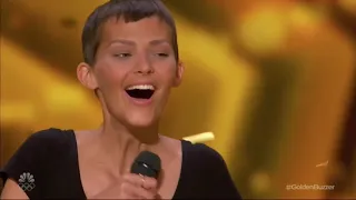 woman with cancer wins simon cowells golden buzzer emotional audition makes simon cry