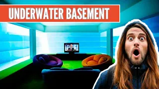 UNDERWATER BASEMENT CHECK OUT THE COOLEST MEDIA ROOM 
