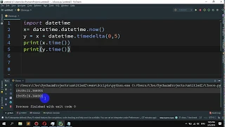 How to add 5 seconds with the current time in Python