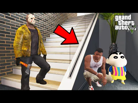 Video Thumbnail: Franklin Found Jason Voorhees Inside His House in GTA 5 | SHINCHAN and CHOP
