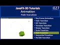 Animation Animation via Path Transition JavaFx 3D Tutorials