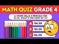 Are You Smarter Than a 4th Grader Math Quiz Challenge For Grade 4