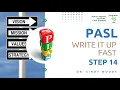 PASL Write It Up Fast Step 14