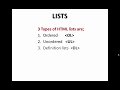 Using OL tags in HTML - PowerPoint Presentation