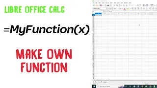 Part 1 Create own function - Quick Simple LibreOffice Calc Tutorial