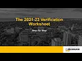 Verification Worksheet Step by Step Guide