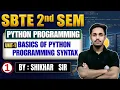 Python Programming Unit-1 Basics of Python Programming Syntax Lec-1 SBTE 2nd Sem Shikhar Sir
