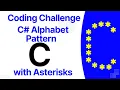 C star pattern Asterisks pattern Alphabet Pattern Print C