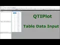 QTIPlot Quick Tutorial Adding Data to Table 1