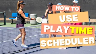 Playtime Scheduler Pickleball Tutorial for iPhone and Android or PC