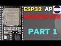 ESP32 WEBSERVER using AP PART 1 ESP -