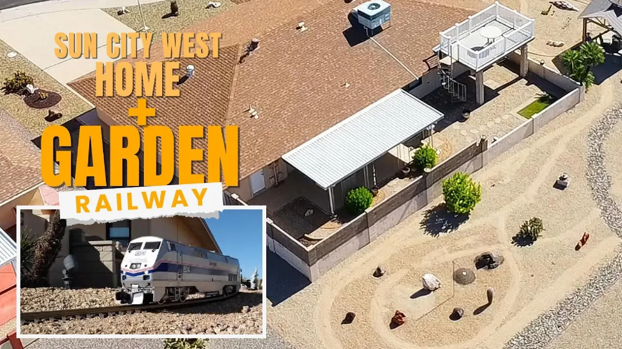 Sun City West home with Garden Railway