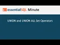 UNION and UNION ALL Set Operators Essential SQL