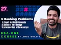 Hashing Challenge Count Distinct Elements Union Intersection of Two Arrays DSA-One Course