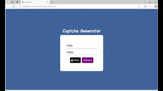 Captcha Generator using HTML CSS JavaScript
