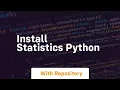 install statistics python