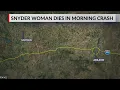 Snyder woman dies in Wednesday morning crash