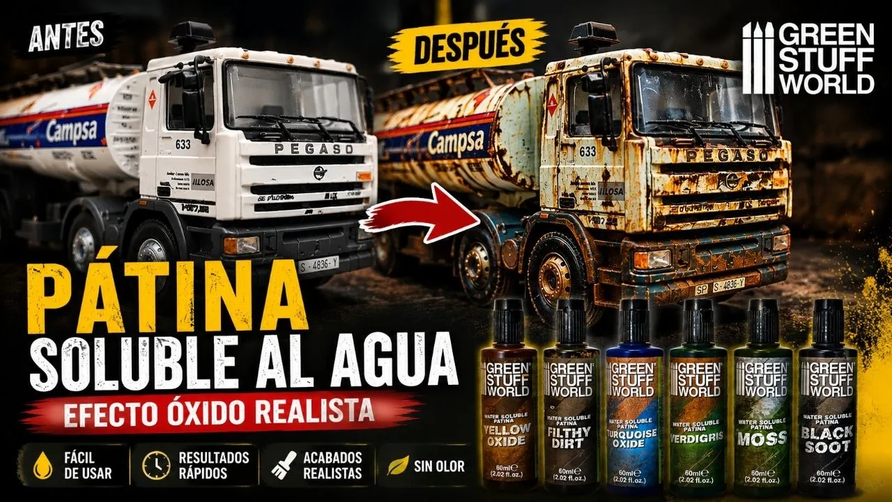 Efectos BRUTALES de OXIDOS 🔥 Estas Patinas al Agua Cambiaron por Completo Mi Escenografía