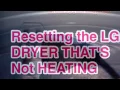 LG DRYER NOT - HEATING