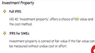 ភាពខុសគ្នារវាង Investment Property under IAS 40 and Section 16