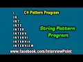 C String Program l String Pattern Program in C Net l Interview Point l D K Gautam