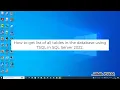 How to get list of all tables in database using T-SQL in SQL Server 2022