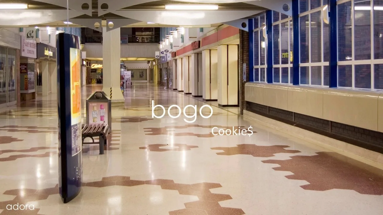 bogo by cookie$ playing in an empty shopping centre