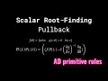 Scalar Root-Finding - rule