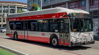 NEXT-GENERATION SF MUNI 2025 New Flyer XDE40 Route 19 Polk to The Shipyard