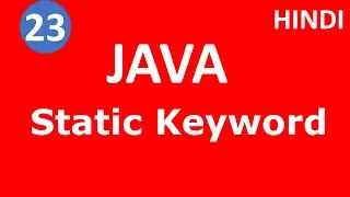 Static keyword in java Part - 23 Java Tutorial for Beginners Tech Talk Tricks