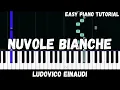Lagu Ludovico Einaudi - Nuvole Bianche (Easy Piano Tutorial)