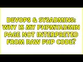 DevOps SysAdmins Why is my phpMyAdmin page not interpreted from raw PHP code