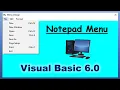 Designing Menu Using Menu Editor Visual Basic 6 0
