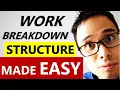 WORK BREAKDOWN STRUCTURE EXPLAINED in 90 SECONDS CAPM Exam PMP Exam Prep Project Management
